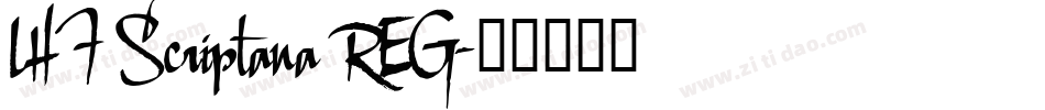 LHF Scriptana REG字体转换